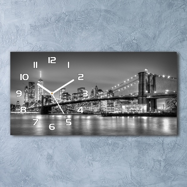 Reloj rectangular Puente de brooklyn