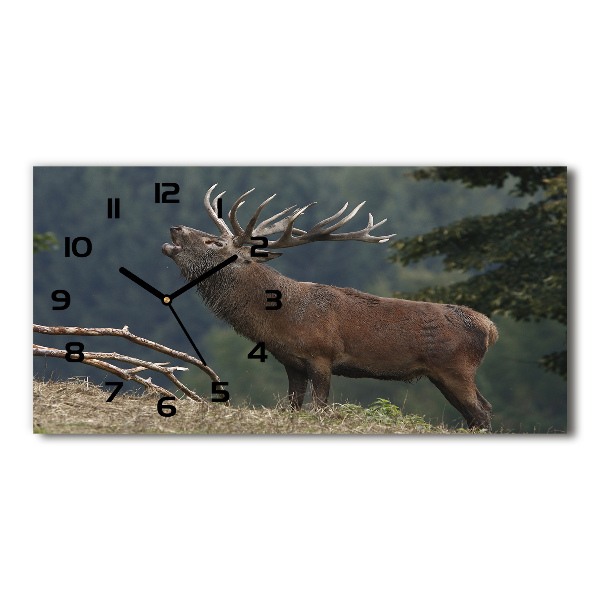 Reloj rectangular Ciervos en la colina