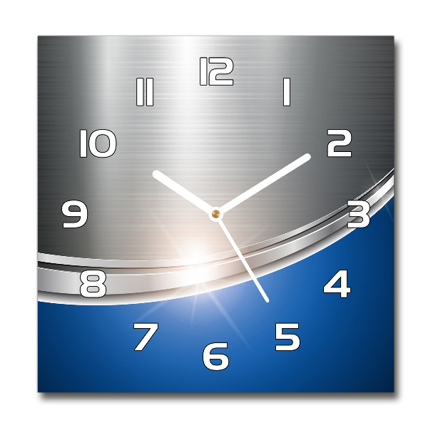 Reloj de cristal horizontal Pared de ladrillos