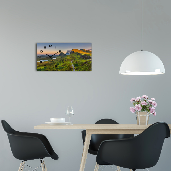 Reloj horizontal Tierras altas de escocia