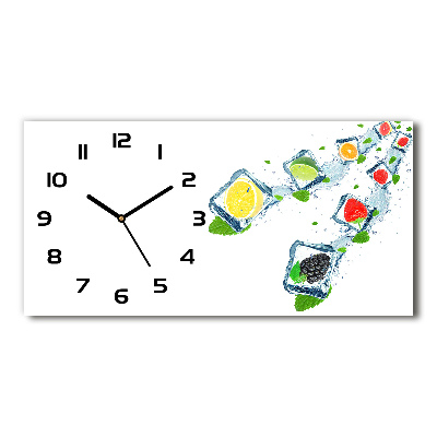 Reloj rectangular Cubos de fruta
