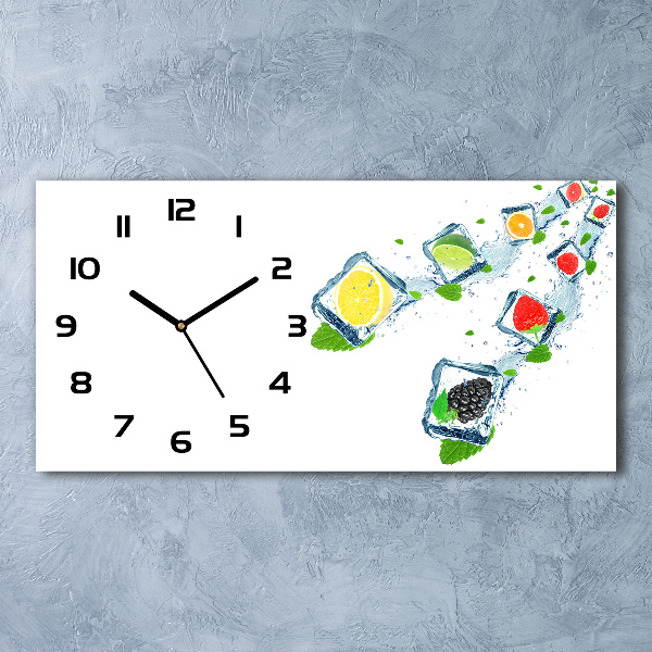Reloj rectangular Cubos de fruta