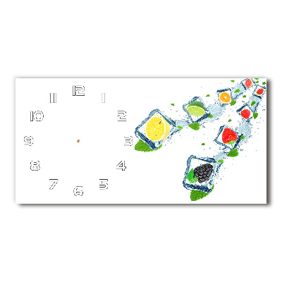 Reloj rectangular Cubos de fruta