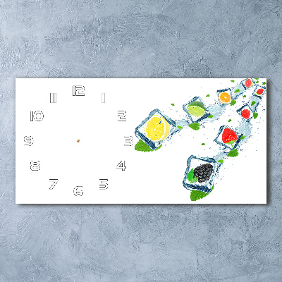 Reloj rectangular Cubos de fruta