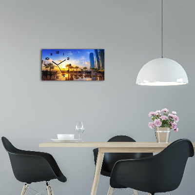 Reloj horizontal Abu dabi este