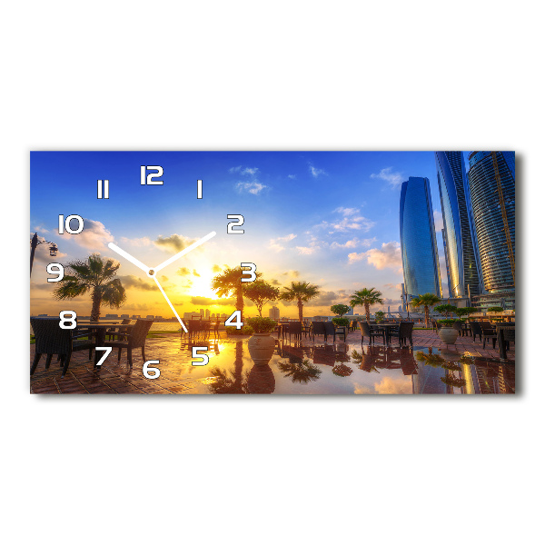 Reloj horizontal Abu dabi este