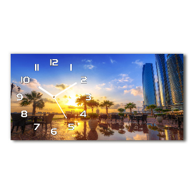 Reloj horizontal Abu dabi este