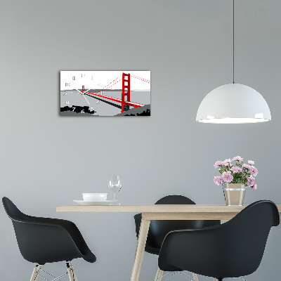 Reloj rectangular Puente de san francisco