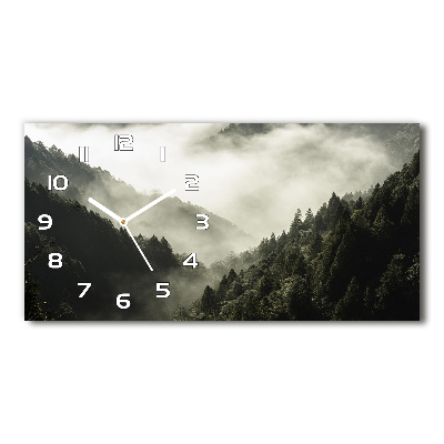 Reloj horizontal Niebla sobre el bosque