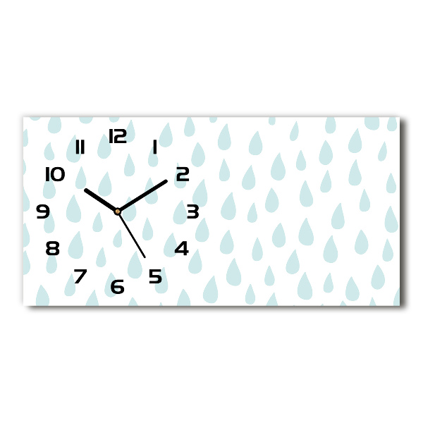 Reloj rectangular Gotas