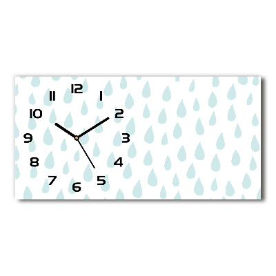Reloj rectangular Gotas