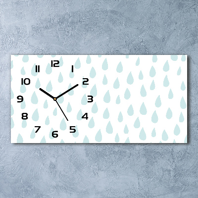 Reloj rectangular Gotas