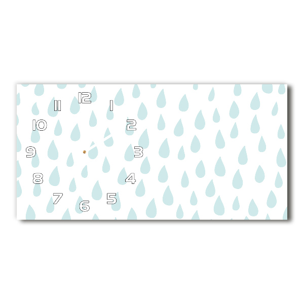 Reloj rectangular Gotas