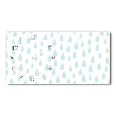 Reloj rectangular Gotas