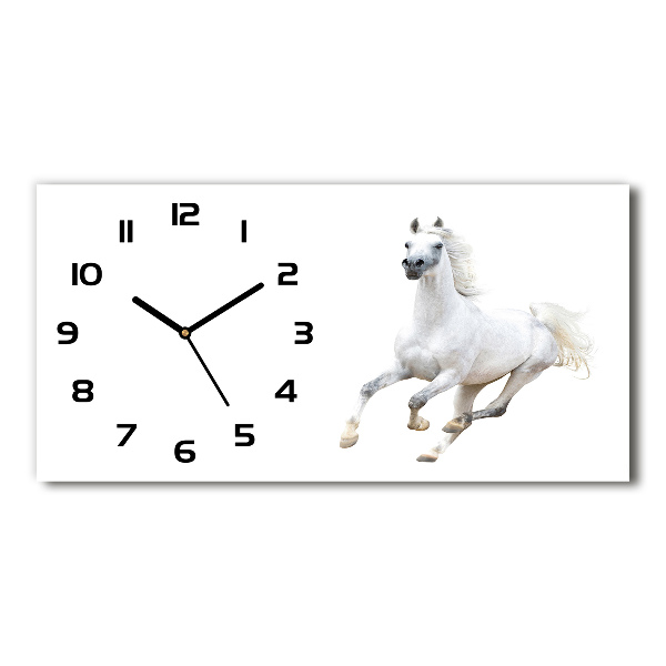 Reloj rectangular Caballo árabe blanco