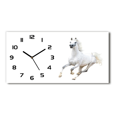 Reloj rectangular Caballo árabe blanco