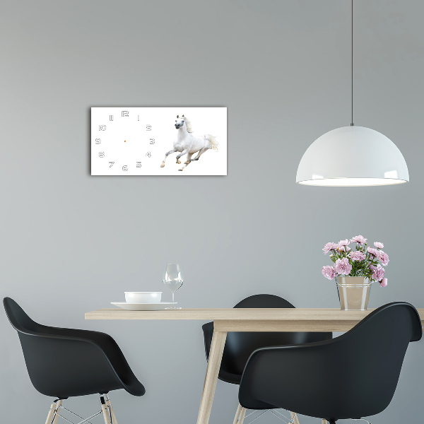 Reloj rectangular Caballo árabe blanco