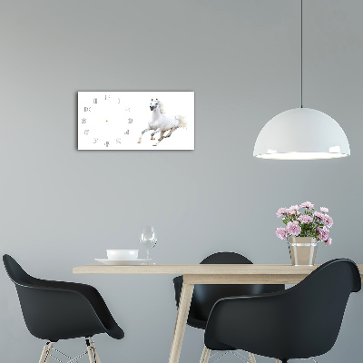 Reloj rectangular Caballo árabe blanco