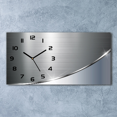 Reloj rectangular Abstracción de metal