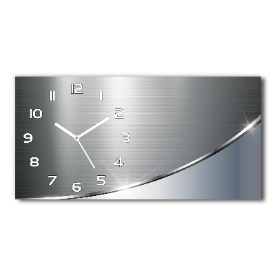 Reloj rectangular Abstracción de metal