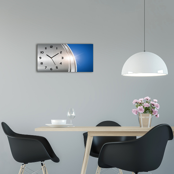 Reloj rectangular Abstracción de metal