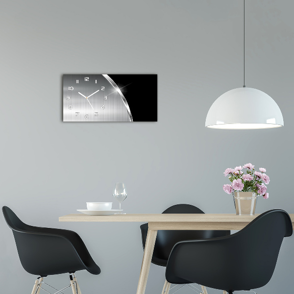 Reloj horizontal Abstracción de metal