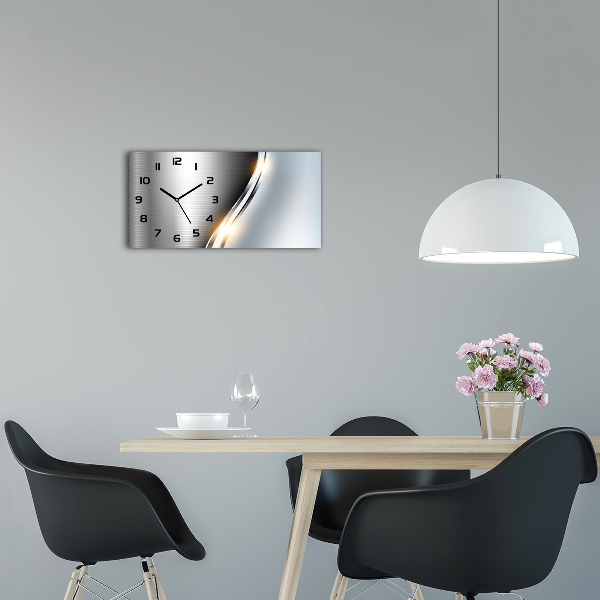 Reloj horizontal Abstracción de metal