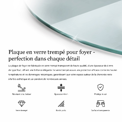 Protector suelo para estufa de leña transparente