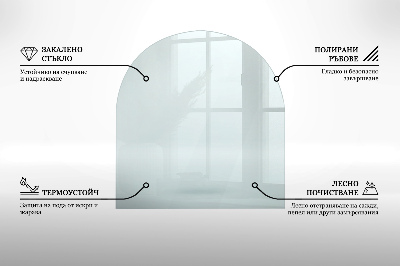 Placa protección suelo estufa semicircular transparente