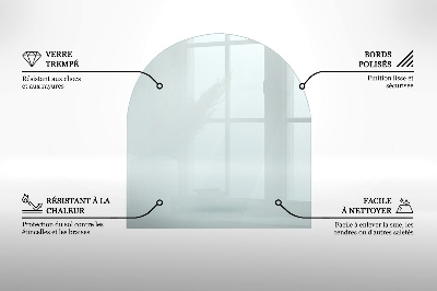 Szyba pod kozę półokrągła transparentna