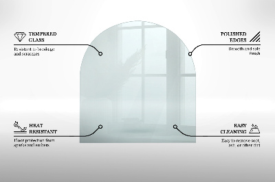 Placa protección suelo estufa semicircular transparente