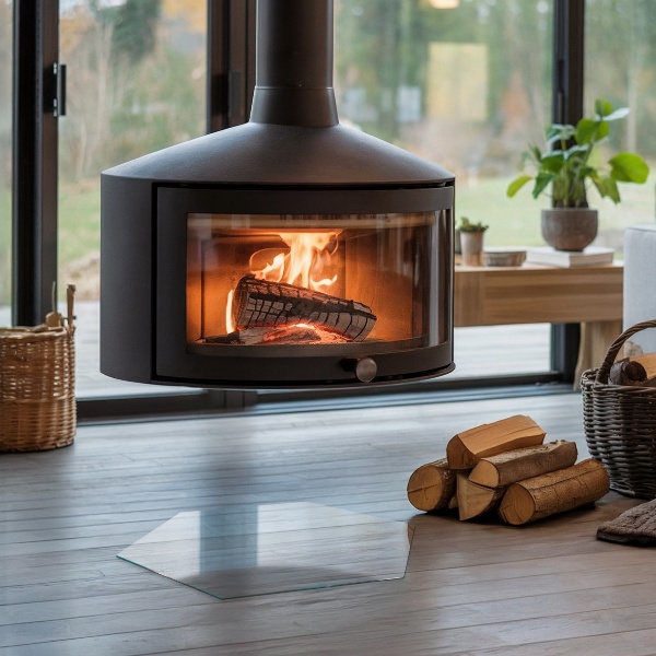 Protector de suelo para estufa hexágono transparente