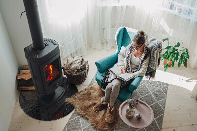 Placa de protección para estufa Textura de piedra natural