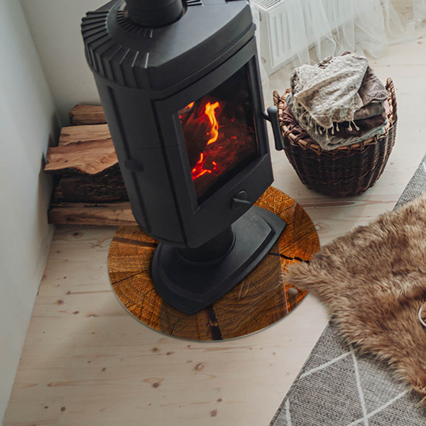 Protector de suelo para estufas Veta de la madera en sección transversal