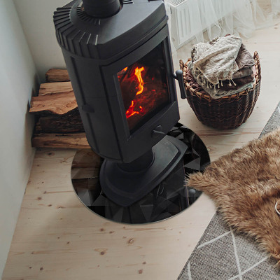 Placa de protección para estufa geometría tridimensional