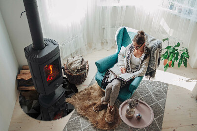 Placa de protección para estufa geometría tridimensional