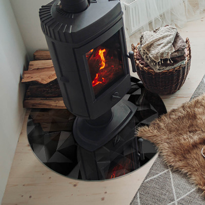 Placa de protección para estufa geometría tridimensional