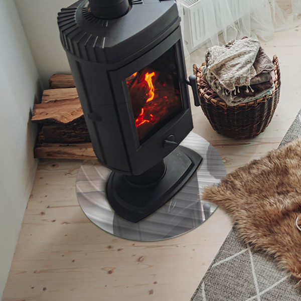 Protector de suelo para estufas Ondas de líneas delicadas