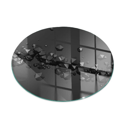 Placa de protección para estufa Nube abstracta de sólidos