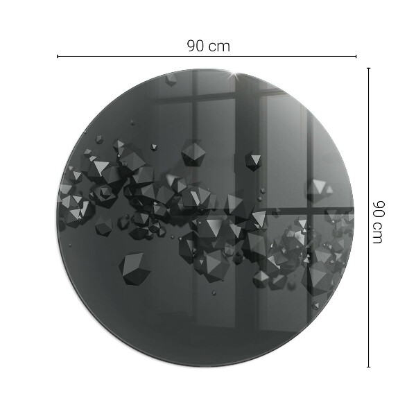 Placa de protección para estufa Nube abstracta de sólidos