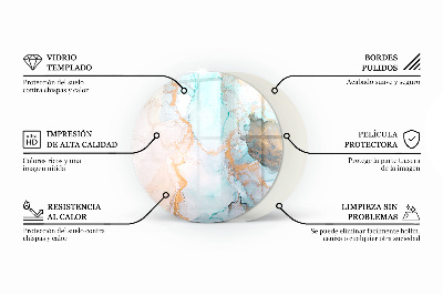 Placa de protección para estufa Nube abstracta de sólidos