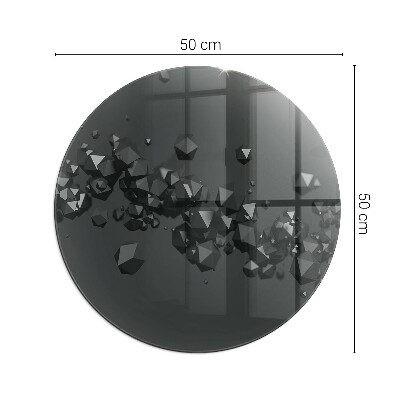 Placa de protección para estufa Nube abstracta de sólidos