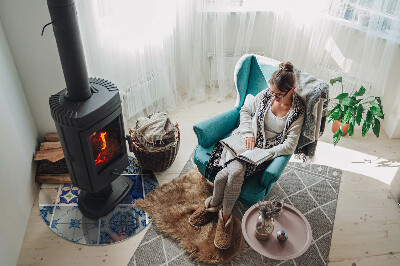 Placa de protección para estufa Patrones de baldosas cerámicas