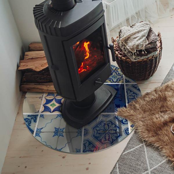 Placa de protección para estufa Patrones de baldosas cerámicas