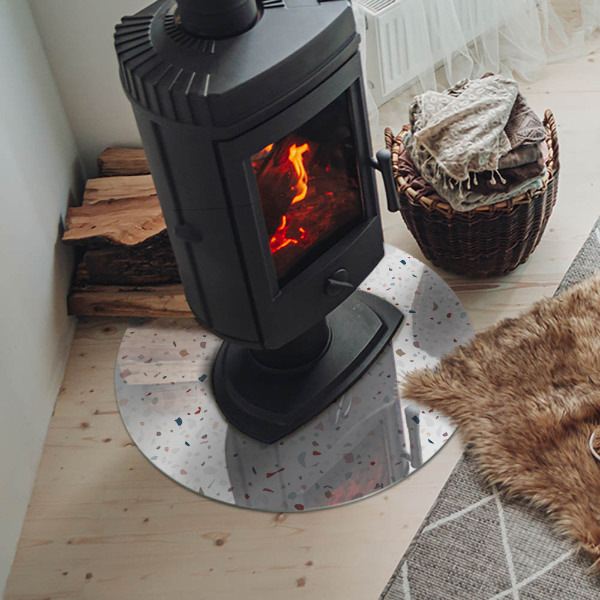 Protector de suelo para estufas Patrón con formas pequeñas