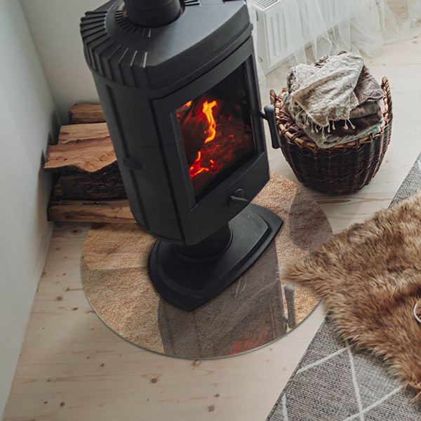 Protector de suelo para estufas Textura de piedra natural