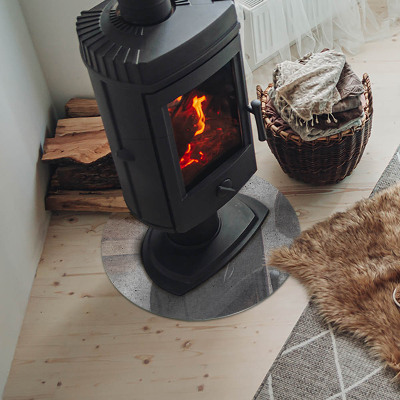 Placa de protección para estufa Textura de hormigón crudo