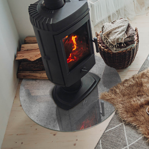 Placa de protección para estufa Textura de hormigón crudo