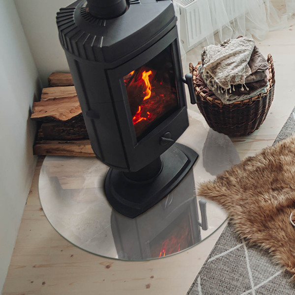 Protector de suelo para estufas Patrón de mármol natural