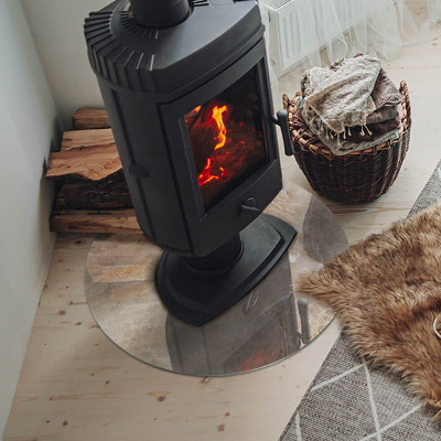 Protector de suelo para estufas Patrón de piedra natural